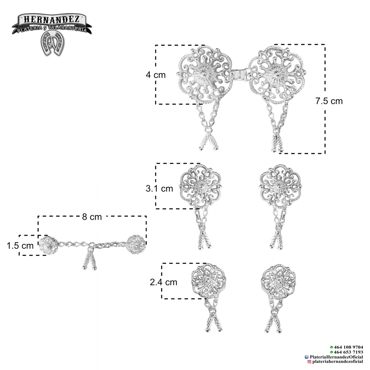 Botonadura Roseton Completa