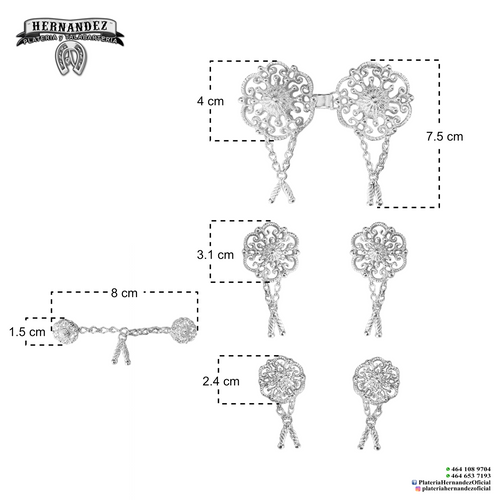Botonadura Roseton Completa