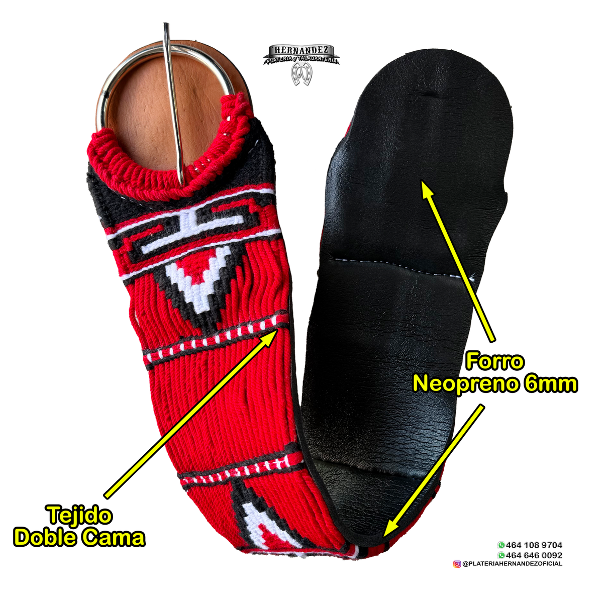 Cincho Rojo bordados Rojo Negro Blanco forro Neopreno